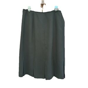 Jones Studio Separated Women's Black‎ Pleated Midi Skirt Size 12